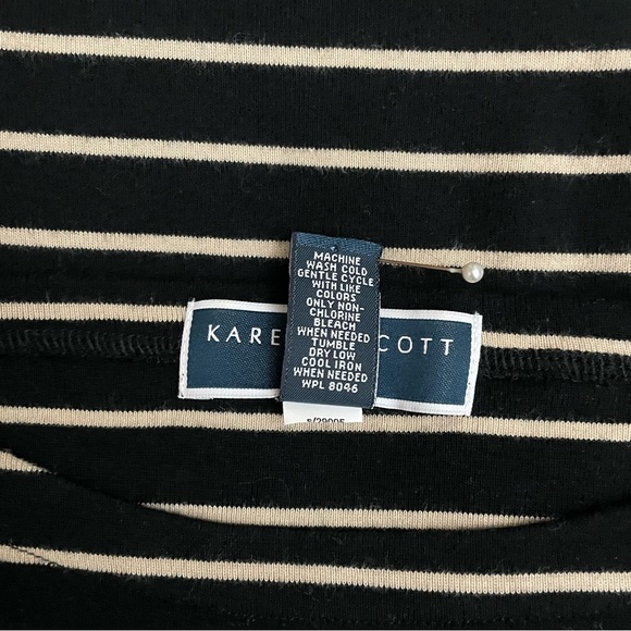 Karen Scott Women's Casual Dress - Body-Hugging Striped Wear-Anywhere - Size M - Picture 14 of 14